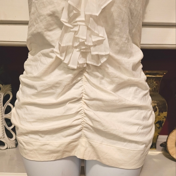 CAbi Ruched Pleat Ruffle Top - Picture 4 of 7